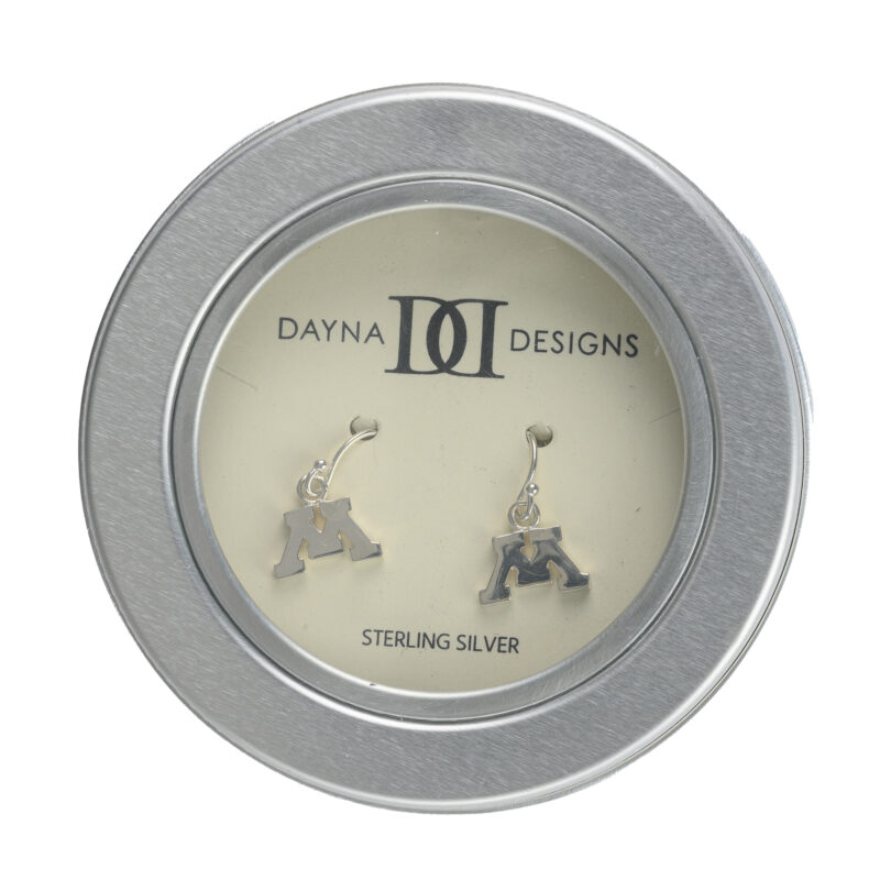 University of Minnesota M Dangle Earrings - Silver