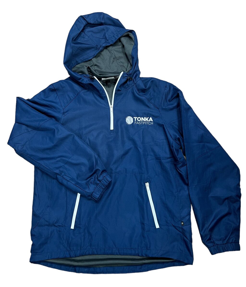 Unisex Fastpitch 1/4 Zip Wind Jacket - Navy