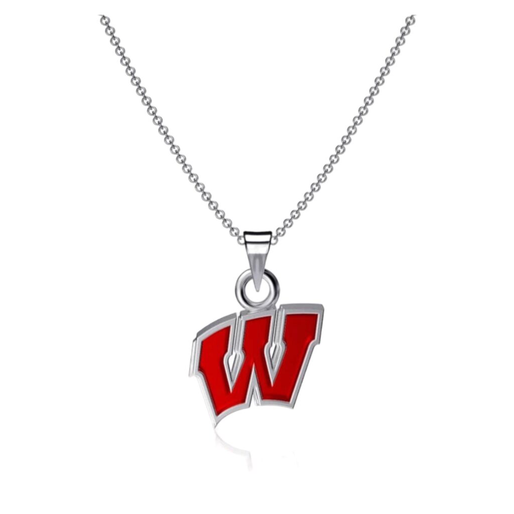 University of Wisconsin W Necklace - Enamel