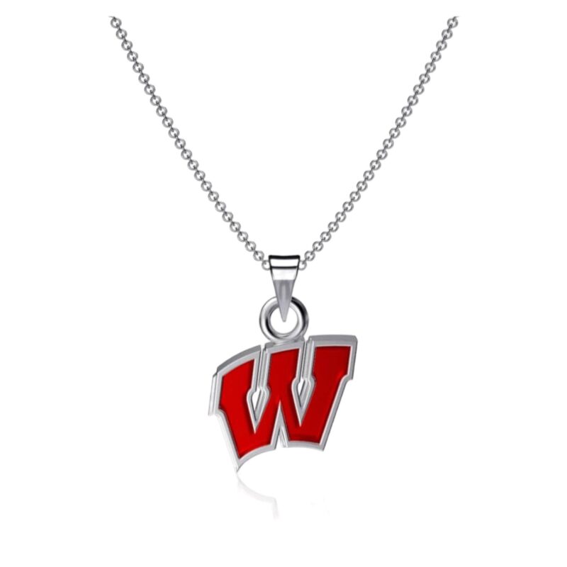 University of Wisconsin W Necklace - Enamel
