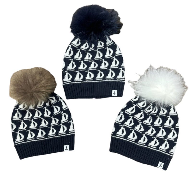 Navy Sailboat Ladies Hats